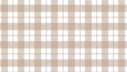 Beige and white plaid pattern creating a simple, classic backdrop