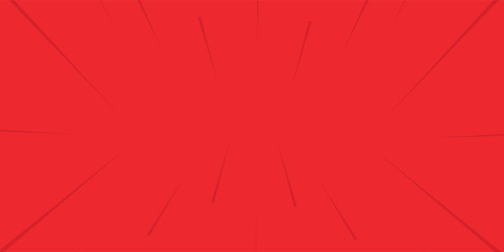 Pop art comic background lightning blast halftone dots. Cartoon Vector Illustration on red