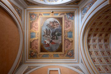 Obraz premium Ceiling fresco inside Grandmaster's Palace - Valletta, Malta