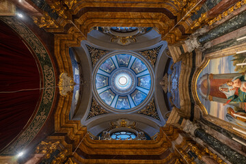Obraz premium Dome ceiling of St. Paul's Shipwreck Church - Valletta, Malta