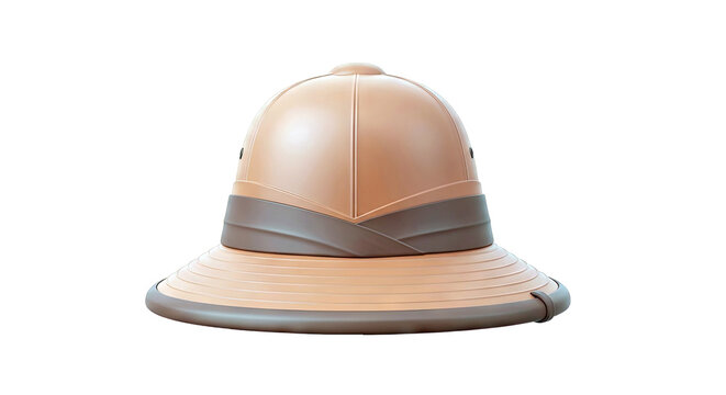 Brown Pith Helmet
