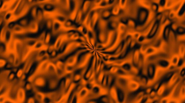 Seamless Loop Abstract 4K Radioactive Liquid Oil Tunnel Pattern. Hypnotic green and yellow viscous fluid flowing endlessly through a sci-fi portal.