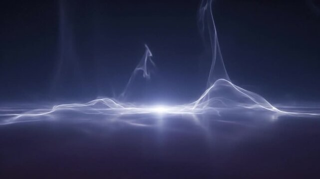 Abstract electric light waves flowing and glowing in a futuristic pattern on a dark background, symbolizing energy, technology, and connection.