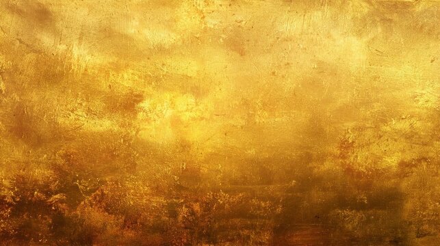 Textured gold background with brush strokes and glitter, giving vintage and grungy look, ideal for elegant or metallic themed designs, background texture, decorative element