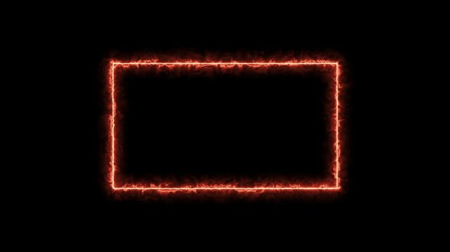 Abstract fiery energy frame seamless loopable dynamic motion graphics video background