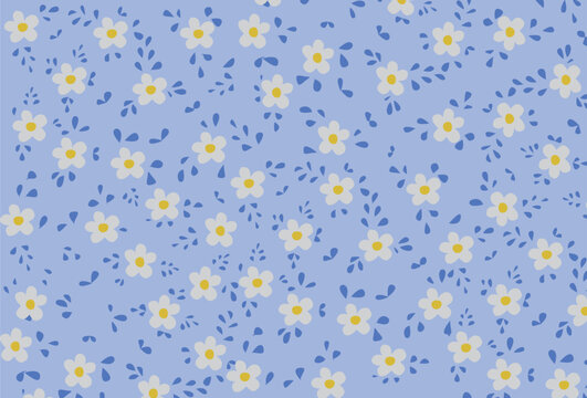 Seamless Spring Flower Background