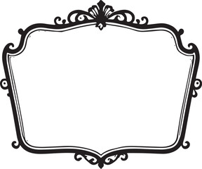 Vintage frame with floral ornament
