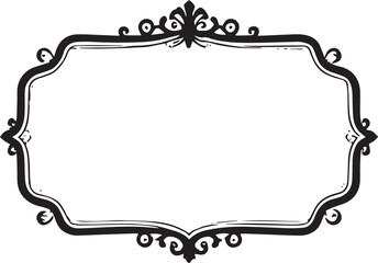 Vintage frame with floral ornament
