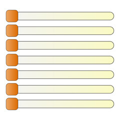 Blank infographic template with horizontal steps or options. A simple and clean layout for a list, menu, or business presentation with copy space.
