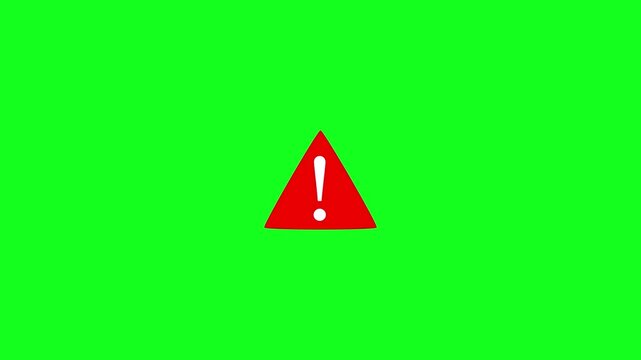 A vibrant solid green background prominently features a centrally positioned equilateral red triangle creating a striking visual contrast high quality professional detailed
