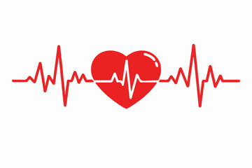 Simple Heartbeat Graphic Design