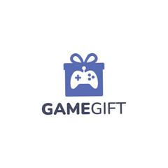 Game Gift Logo Vector Simple