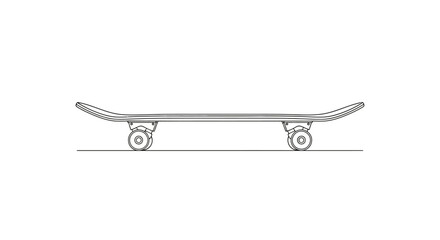 Skateboard Isolated on White Background