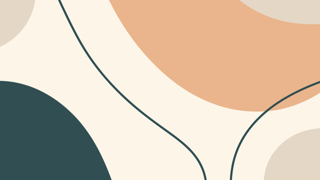 Abstract Organic Shapes with Minimalist Lines.