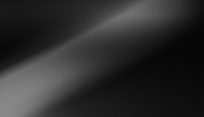 premium and exclusive monochrome black white gradient background with diagonal light beams and a highly visible "noise" or grainy texture.