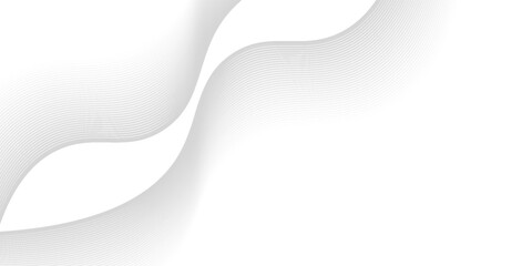 Fototapeta premium Abstract vector background with black wavy lines. EPS10