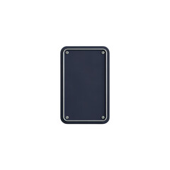 Blank metal plate with silver trim