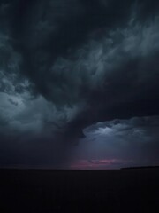 Gloomy sky overcast emotional mood storm clouds nature landscape dramatic viewpoint