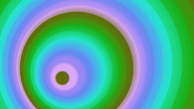 Hypnotic Spiral Motion Graphics with Concentric Circles and Vibrant Colors