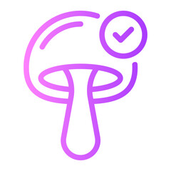 Obraz premium check gradient icon