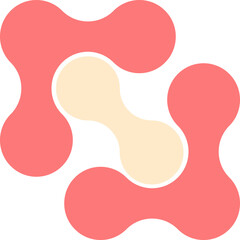 Social network connection with circle and dot.  Social network concept. Business and Community.