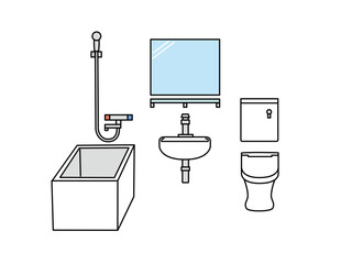 ユニットバスのイラスト