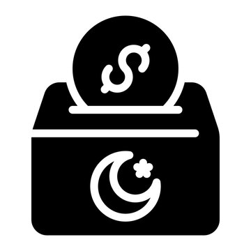 zakat glyph icon
