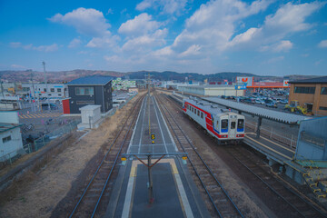 Fototapeta premium 三陸鉄道から見える海