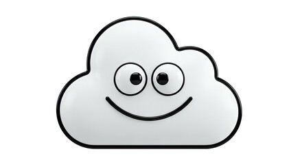 Obraz premium Happy Cloud Icon