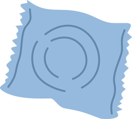 condom in blue package, contraception