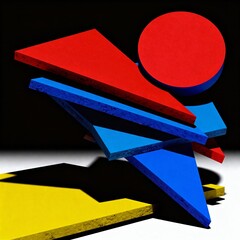 Risk An unstable stack of shapes