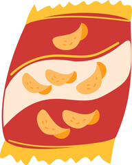 bag of potato chips junk food
