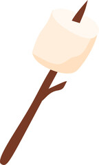 marshmallow on a stick snack camping