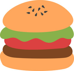 hamburger junk food, fast food