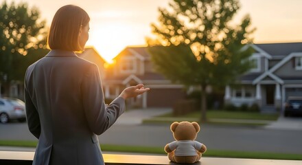 Person Using Smartphone Outdoors at Golden Hour &ndash; Social Media and Digital Communication Concept