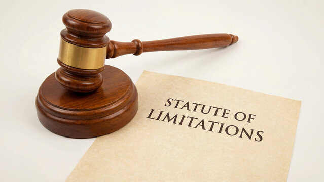  Statute of limitations legal time constraint documentation representing filing deadline expiration claim barring and procedural requirement for civil criminal case prosecution defense