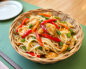 spaghetti with tomato sauce