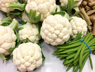 cauliflower and broccoli