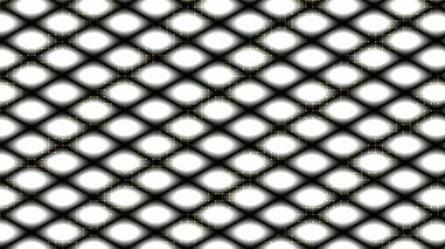 Close-up of a perforated metal surface with pattern and shadows