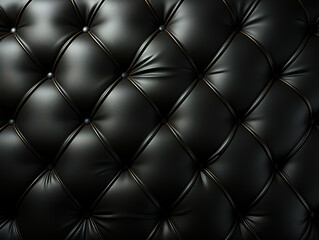Obraz premium Wondrous Royal sofa leather upholstery in black vintage texture for luxurious backgrounds