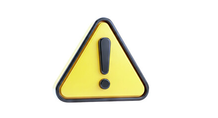 Yellow Warning Sign with Exclamation Mark