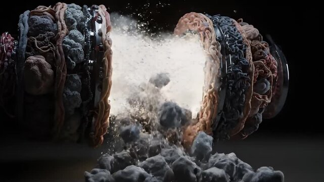 Satisfying Biological Waste Removal Cleanup of Misfolded Proteins into Light Dust