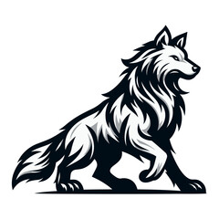 Wolf vector and illustration.