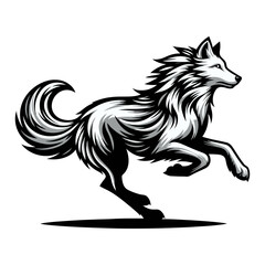 Wolf vector and illustration.