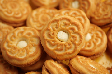 Cookies arranged on a tray for a sweet snack time