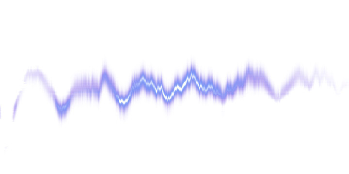 Medical EKG pulse heart rate monitor line with sound wave vector illustration and electrocardiogram chart design on white background
