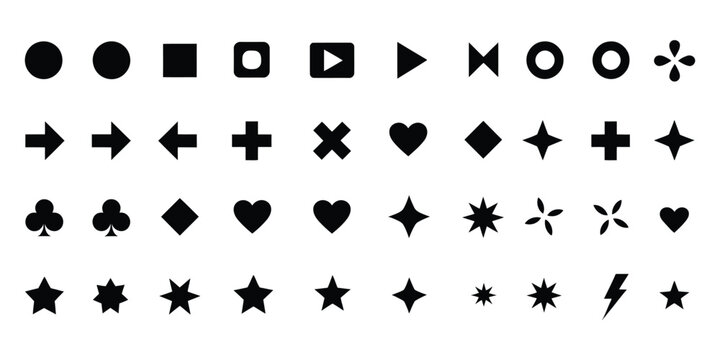 Bullet List for PowerPoint Presentation, bullet point icons with arrow shapes, clean vector illustration