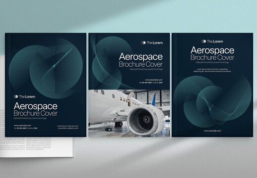 Brochure Cover Template in Multipurpose Corporate Style for Company Profile, Annual Report, Magazine