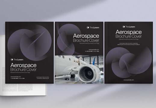 Brochure Cover Template in Multipurpose Corporate Style for Company Profile, Annual Report, Magazine