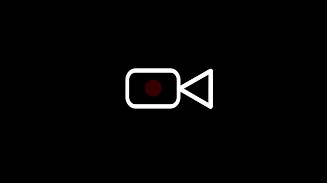 video camera vector icon. video camera icon for streaming. facetime icons. video call sign. video recording sign. camcorder sign. movie sign.